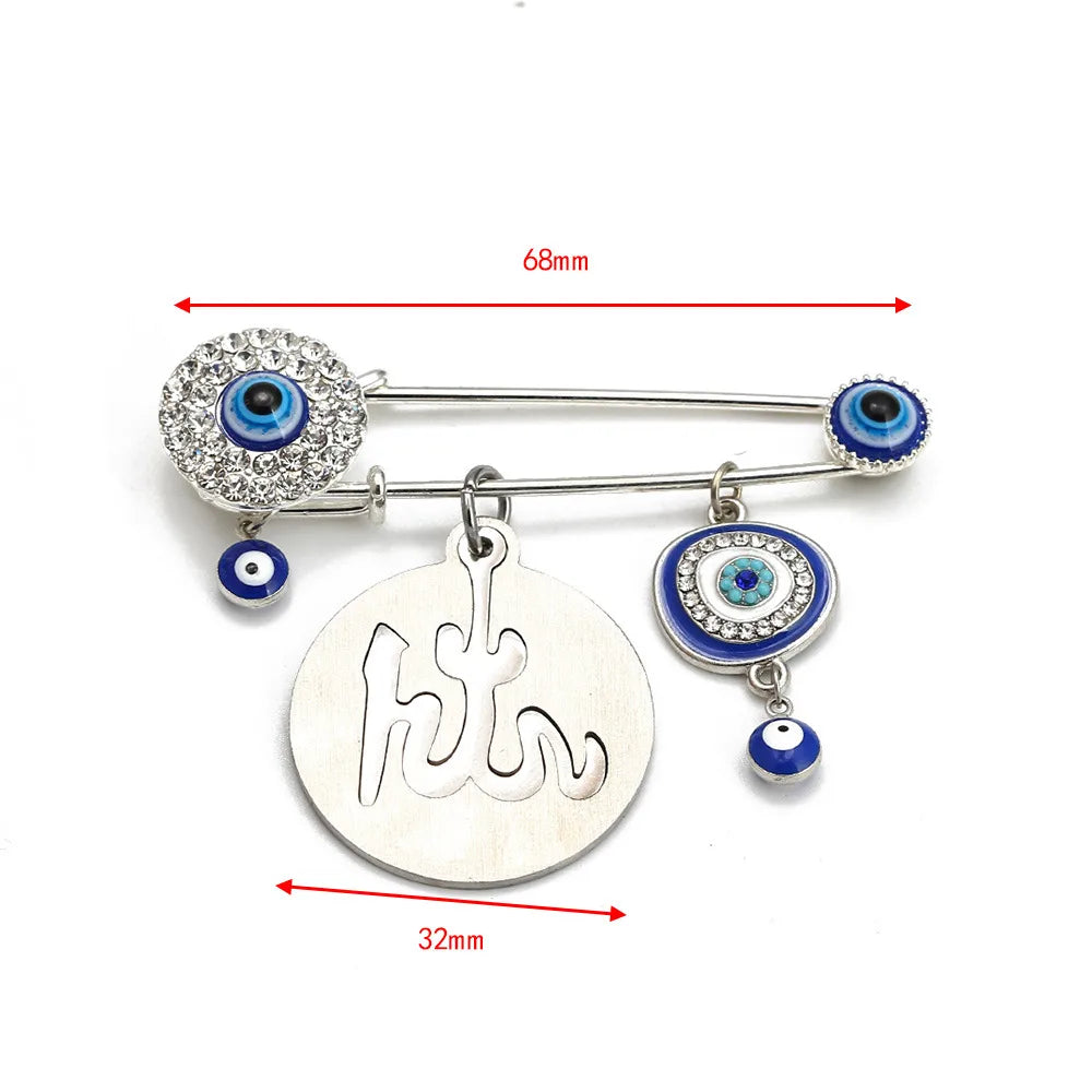 Cartoon Style Devil'S Eye Alloy Inlay Rhinestones Women'S Brooches