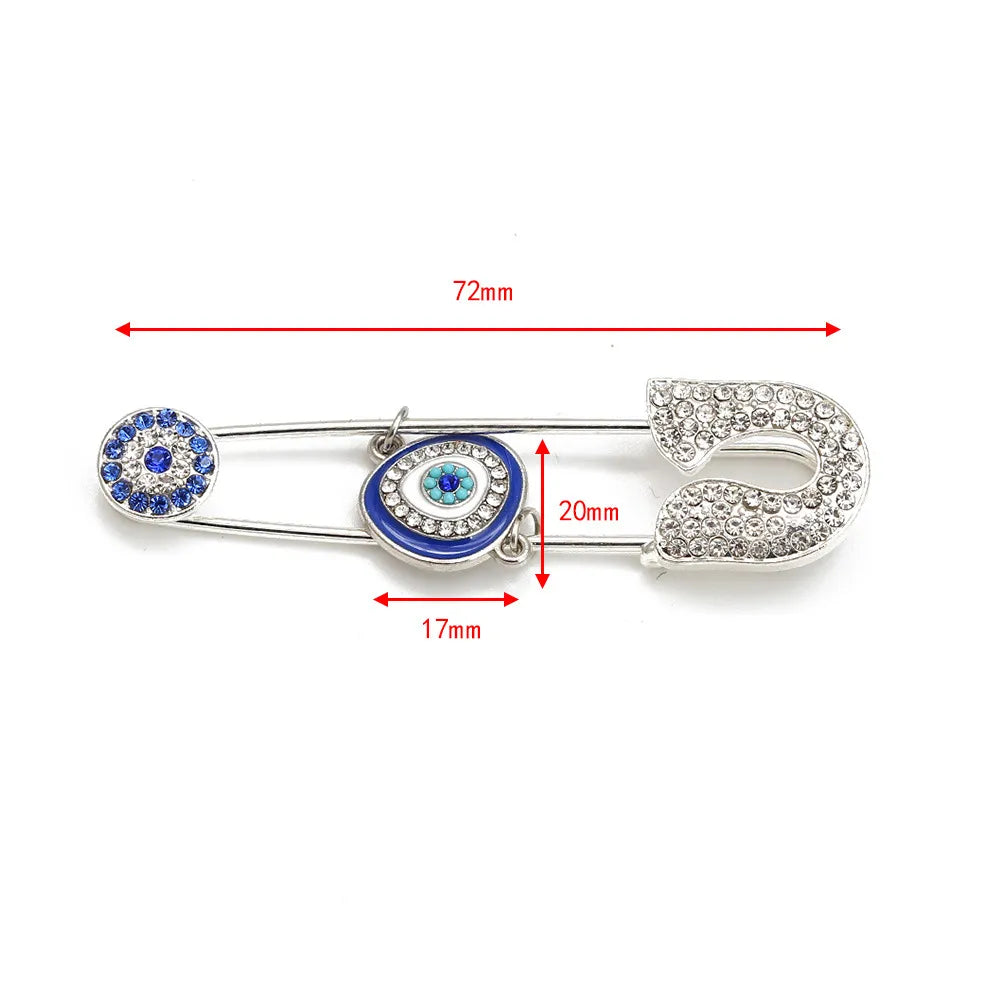 Cartoon Style Devil'S Eye Alloy Inlay Rhinestones Women'S Brooches