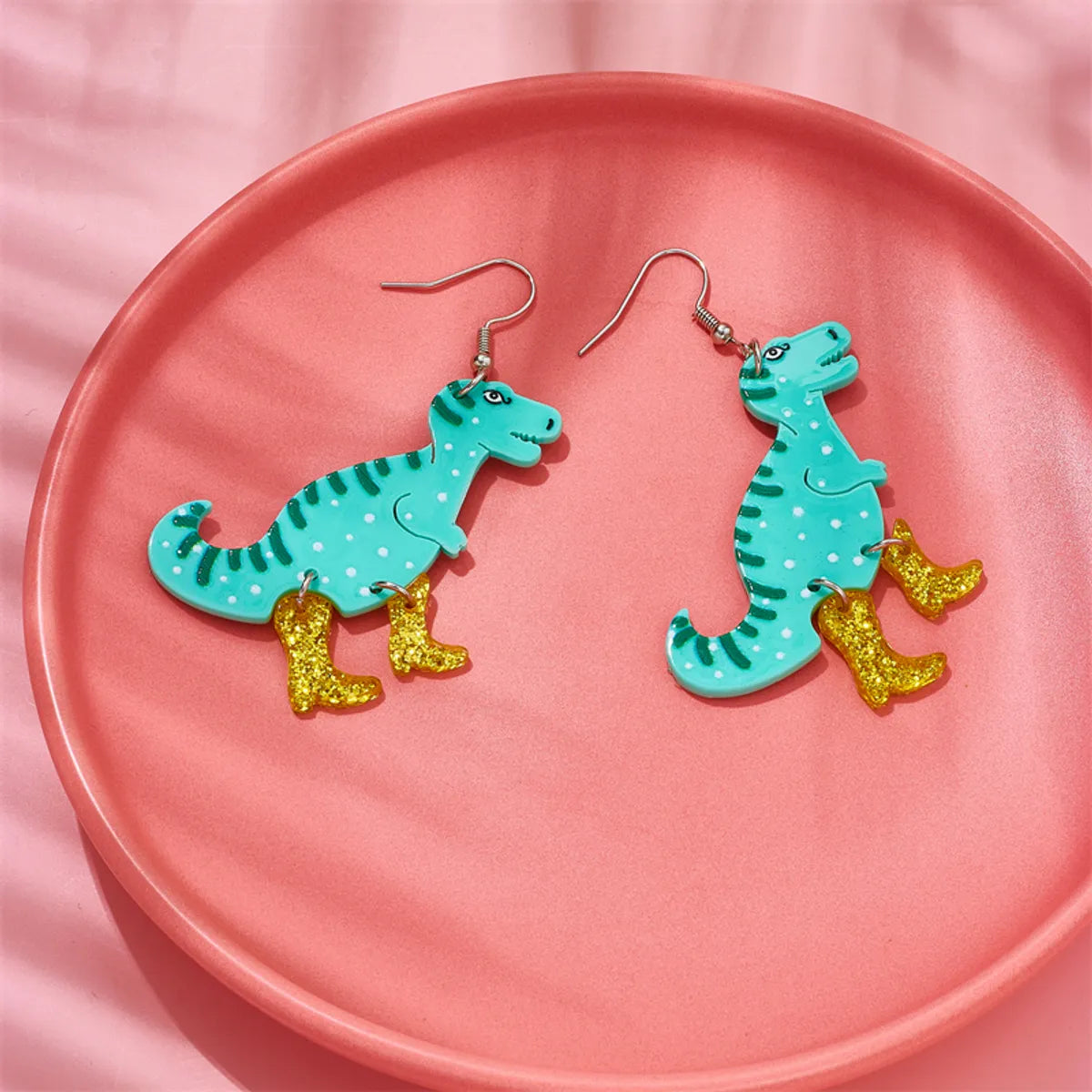 1 Pair Cartoon Style Dinosaur Arylic Drop Earrings