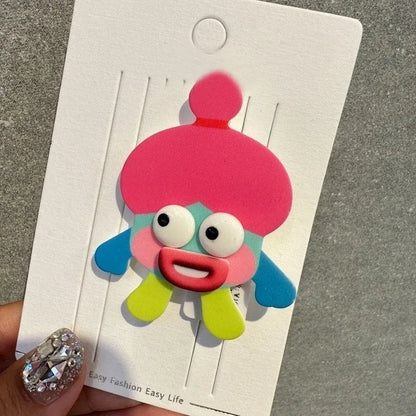 Cartoon Style Doll Plastic Hair Clip