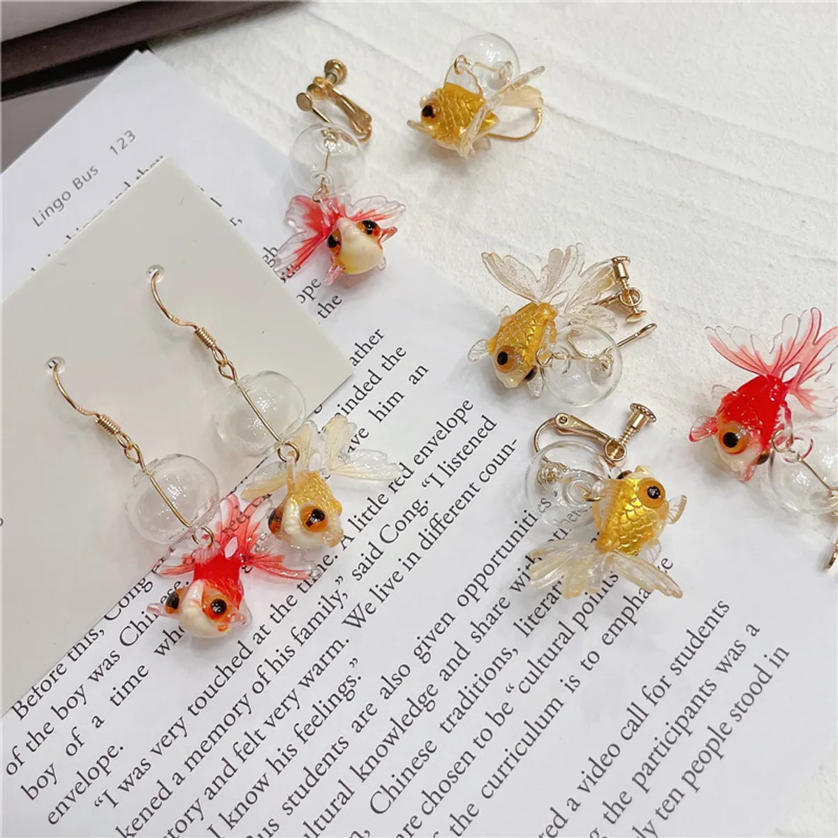 Cartoon Style Fish Arylic Women's Earrings 1 Pair