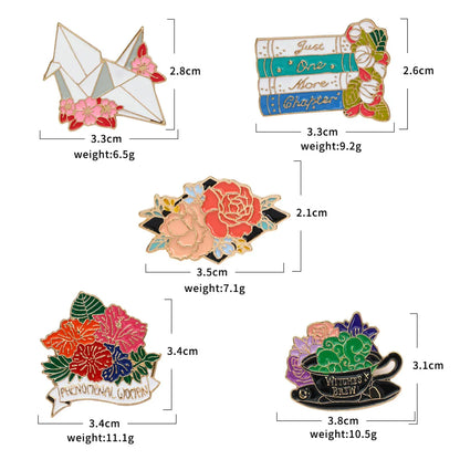 Cartoon Style Flower Alloy Enamel Unisex Brooches