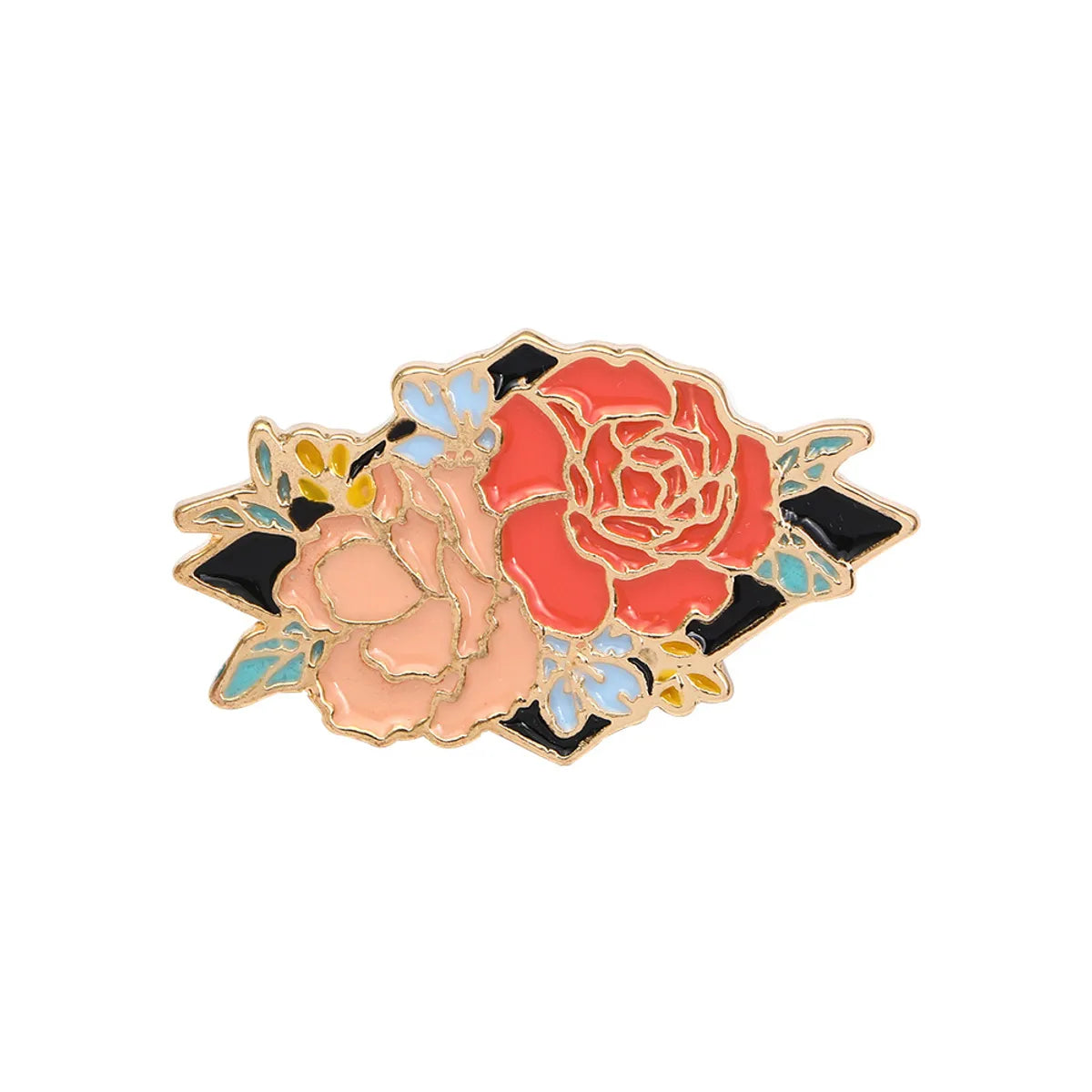 Cartoon Style Flower Alloy Enamel Unisex Brooches