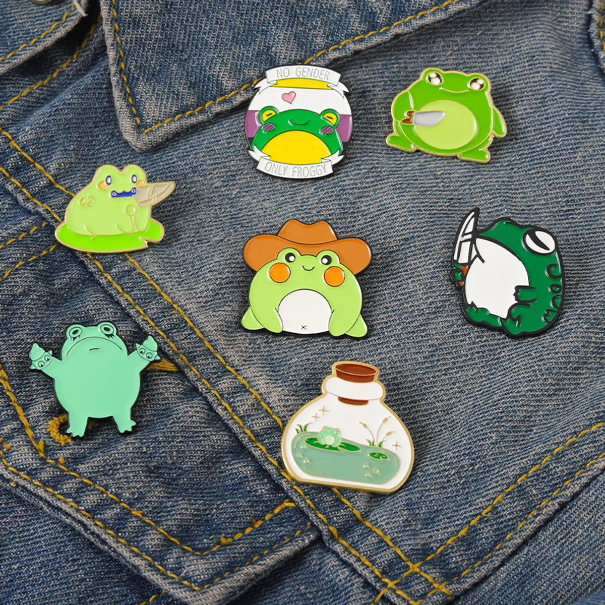 Cartoon Style Frog Alloy Stoving Varnish Unisex Brooches