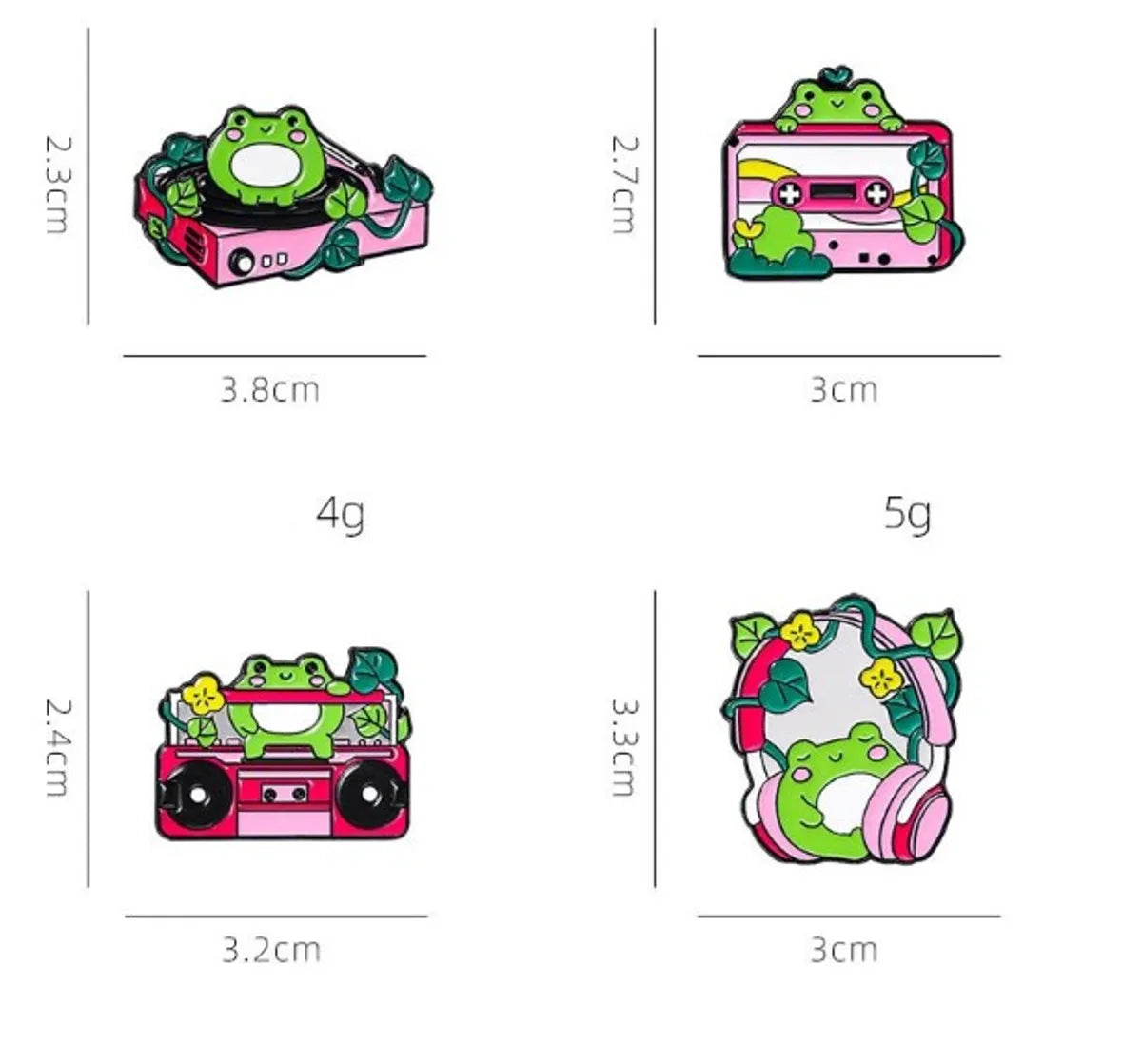 Cartoon Style Frog Alloy Unisex Brooches