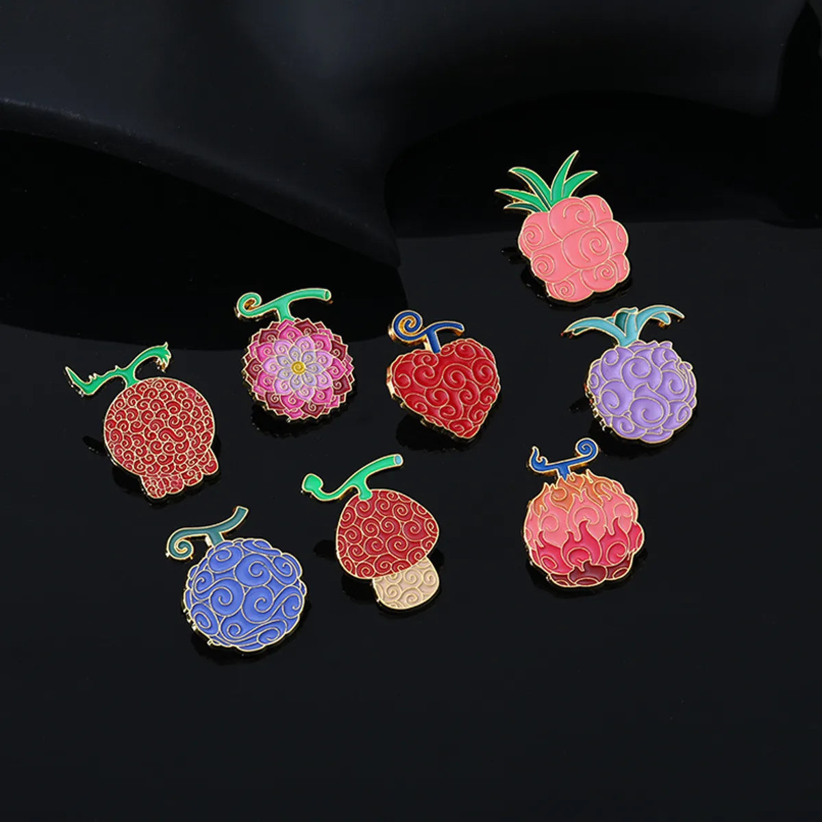 Cartoon Style Fruit Alloy Enamel Unisex Brooches