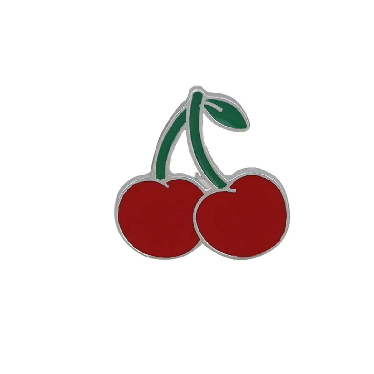 Cartoon Style Fruit Alloy Metal Asymmetrical Plating Unisex Brooches