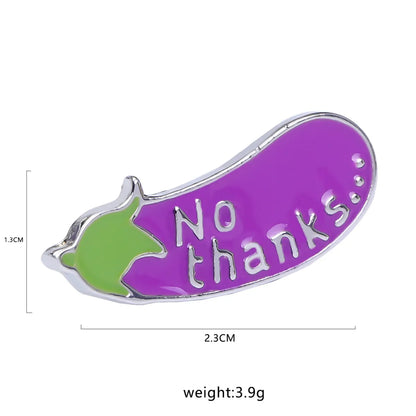 Cartoon Style Fruit Alloy Metal Asymmetrical Plating Unisex Brooches