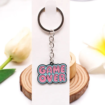 Cartoon Style Game Console Metal Unisex Keychain