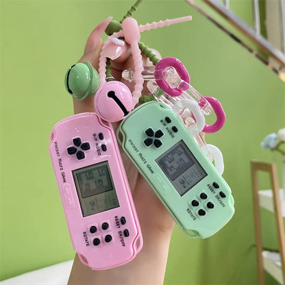 Cartoon Style Game Console Plastic Unisex Bag Pendant Keychain