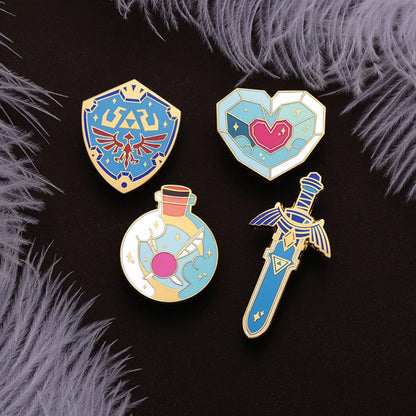 Cartoon Style Geometric Alloy Plating Unisex Brooches