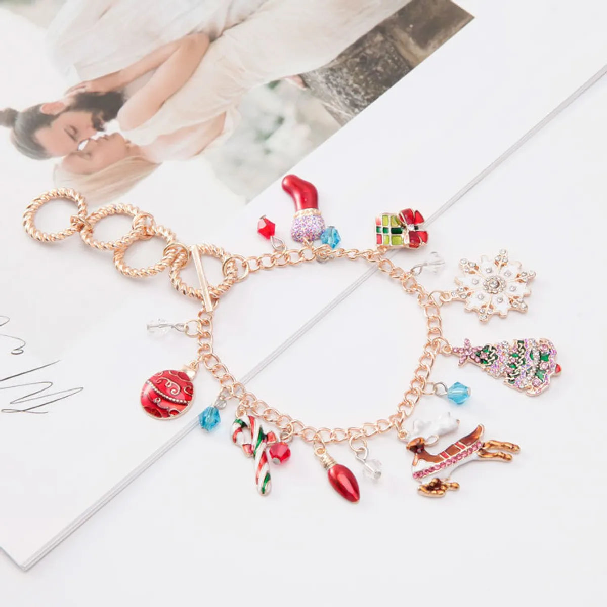 Cartoon Style Geometric Alloy Plating Women's Bracelets 1 Piece