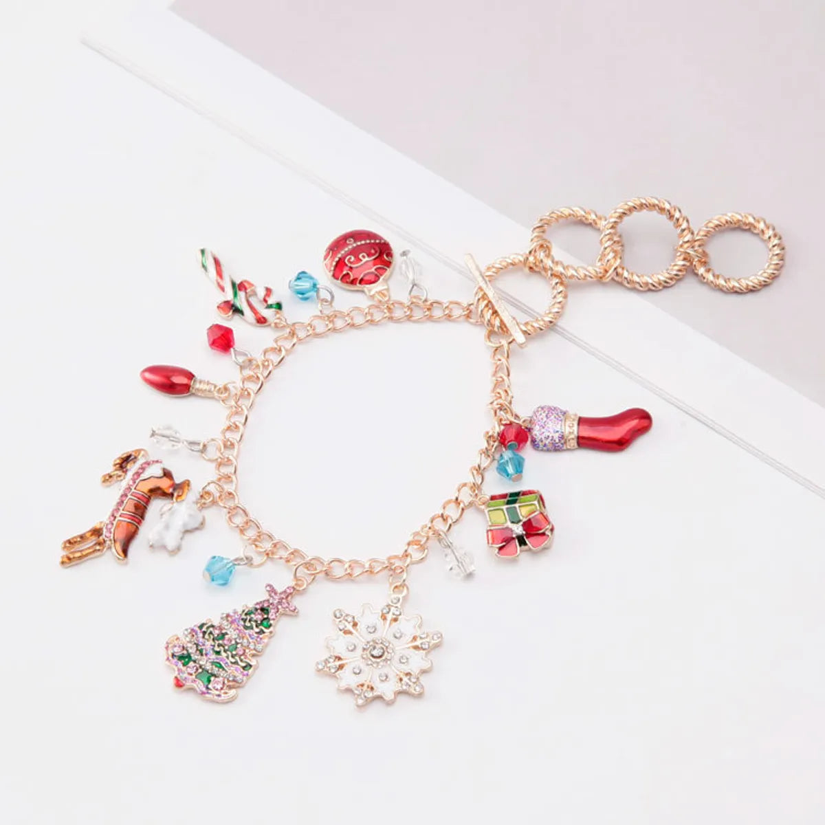 Cartoon Style Geometric Alloy Plating Women's Bracelets 1 Piece