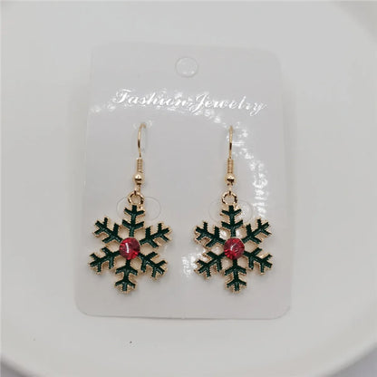 Cartoon Style Geometric Alloy Plating Women'S Earrings 1 Pair