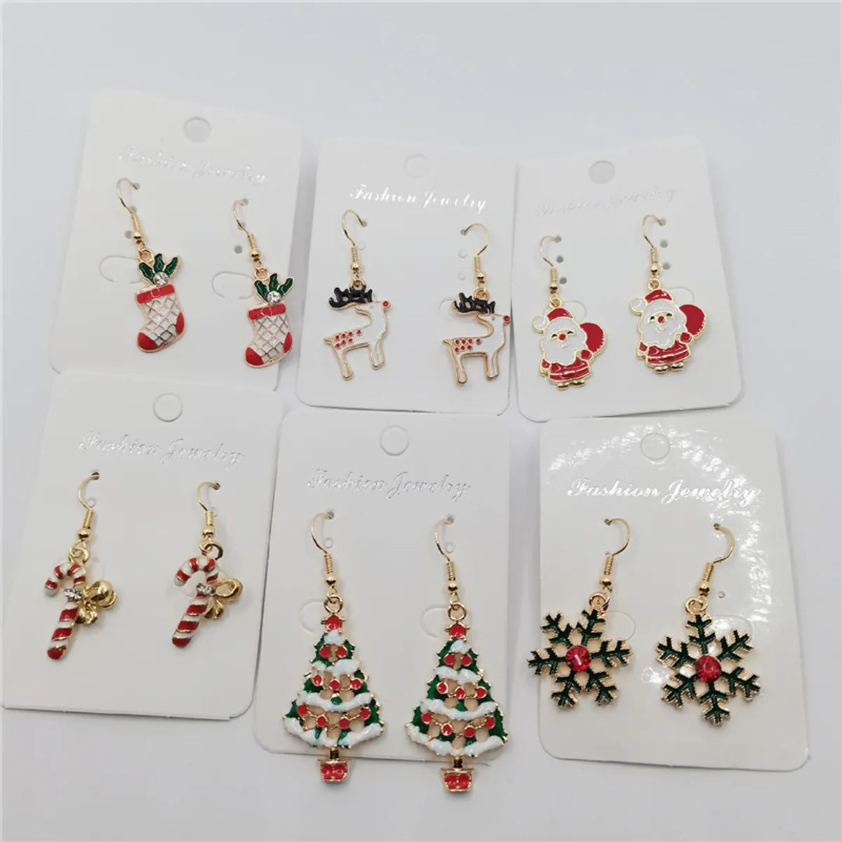 Cartoon Style Geometric Alloy Plating Women'S Earrings 1 Pair