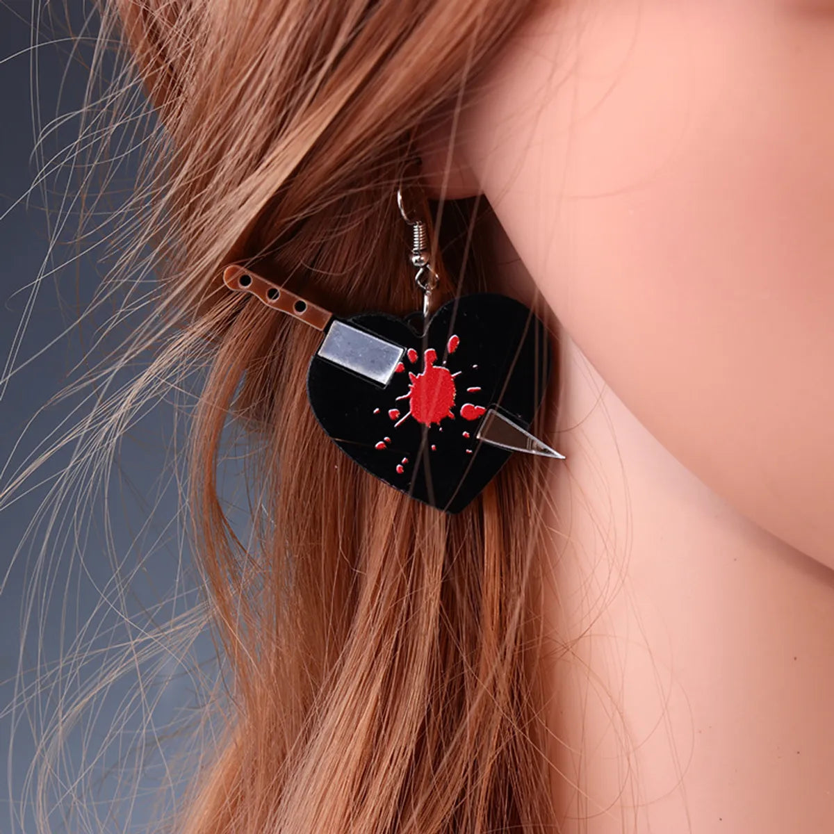 Cartoon Style Geometric Arylic Patchwork Drop Earrings