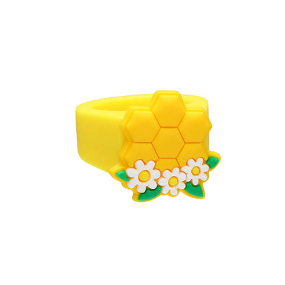 Cartoon Style Geometric Bee Pvc Party Holiday