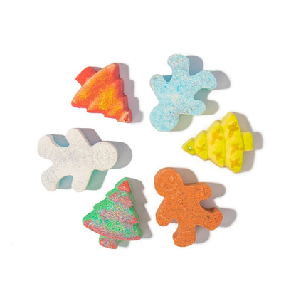 Cartoon Style Gingerbread Plastic Salt Bath Bomb