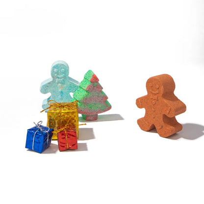 Cartoon Style Gingerbread Plastic Salt Bath Bomb