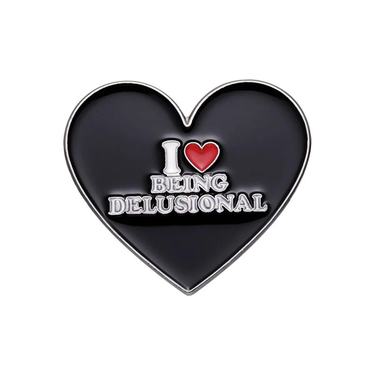 Cartoon Style Heart Shape Alloy Plating Unisex Brooches