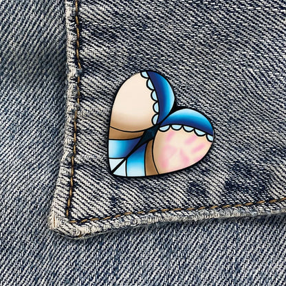 Cartoon Style Heart Shape Mixed Materials Unisex Brooches