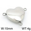 1 Piece Stainless Steel 18K Gold Plated Heart Shape