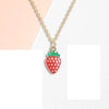 Cartoon Style IG Style Candy Strawberry Dice Resin Women'S Earrings Necklace