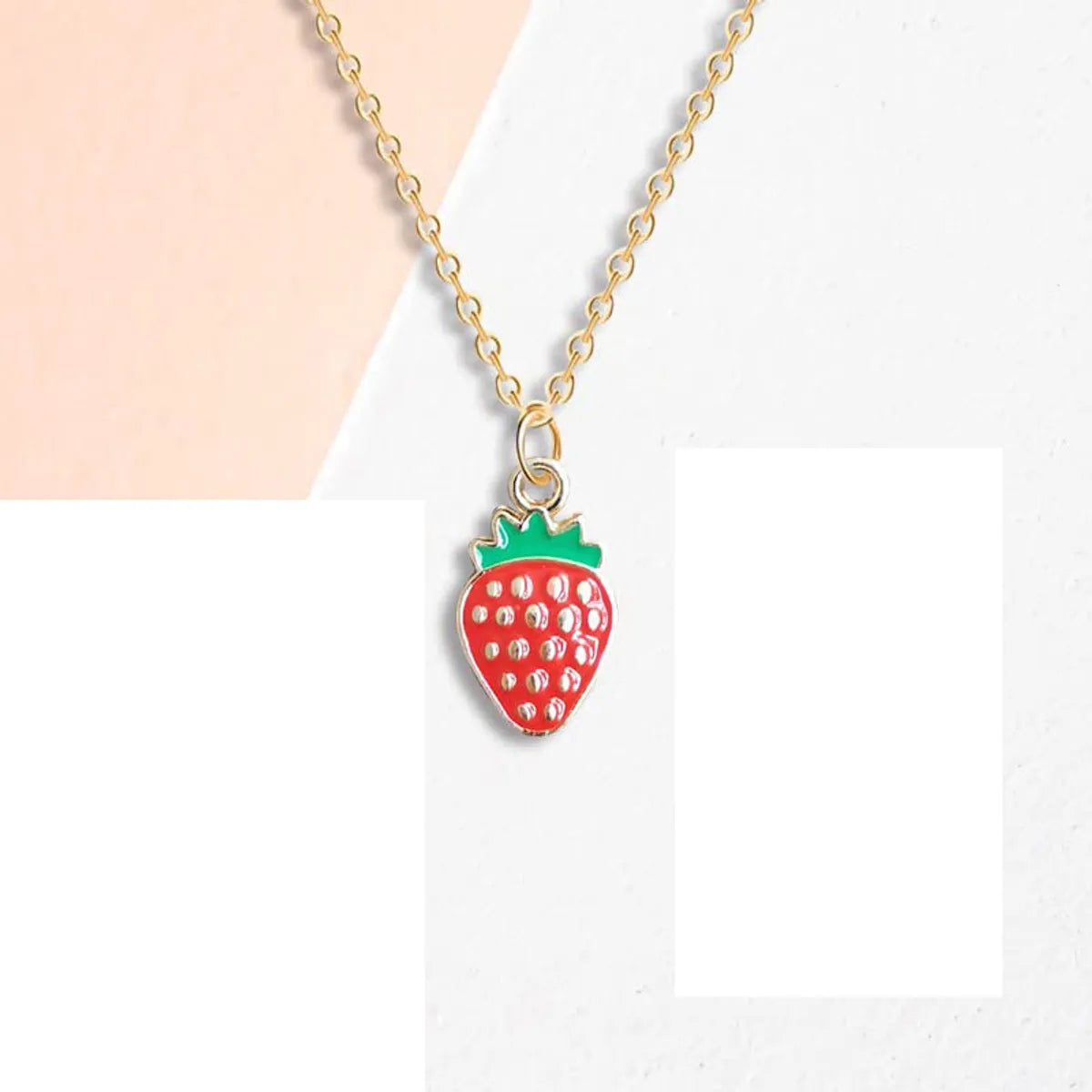 Cartoon Style IG Style Candy Strawberry Dice Resin Women'S Earrings Necklace