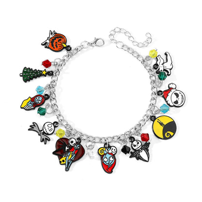 Cartoon Style IG Style Pumpkin Spider Ghost Rhinestones Alloy Wholesale Bracelets