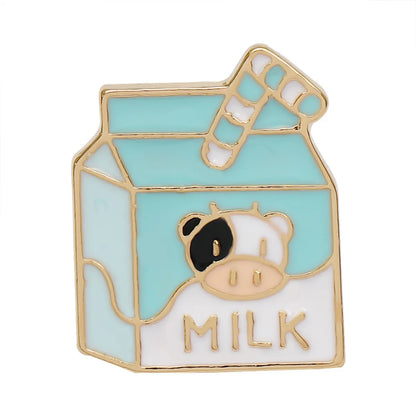 Cartoon Style Letter Alloy Enamel Unisex Brooches