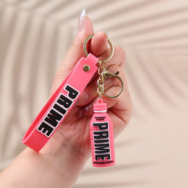 Cartoon Style Letter Bottle Pvc Unisex Bag Pendant Keychain