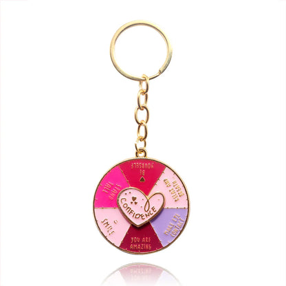 Cartoon Style Letter Color Block Alloy Unisex Keychain