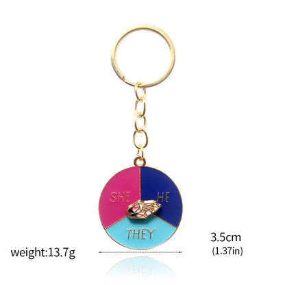 Cartoon Style Letter Color Block Alloy Unisex Keychain