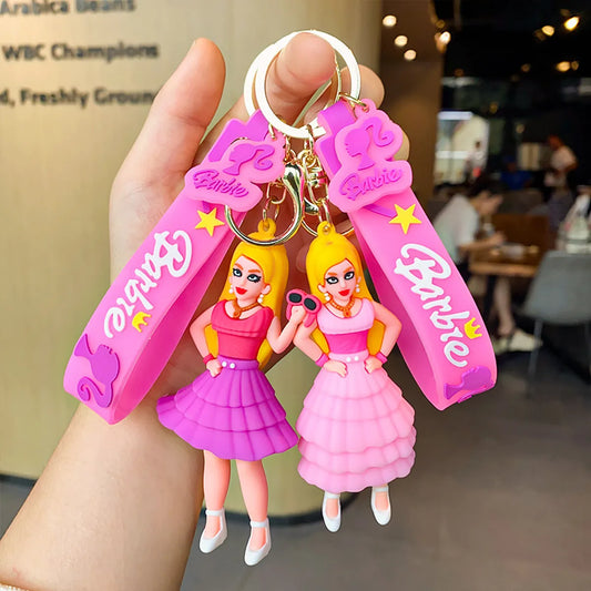 Cartoon Style Letter Silica Gel Women'S Bag Pendant Keychain