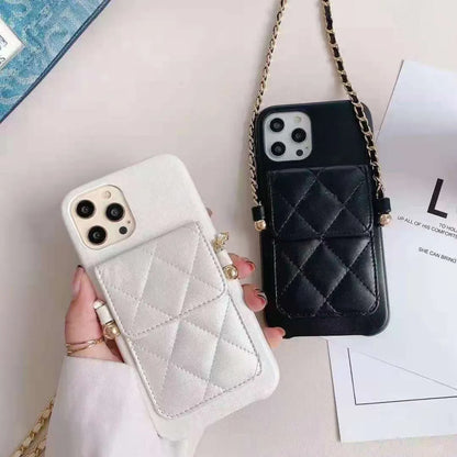 Cartoon Style Lingge Pu Leather   Phone Cases