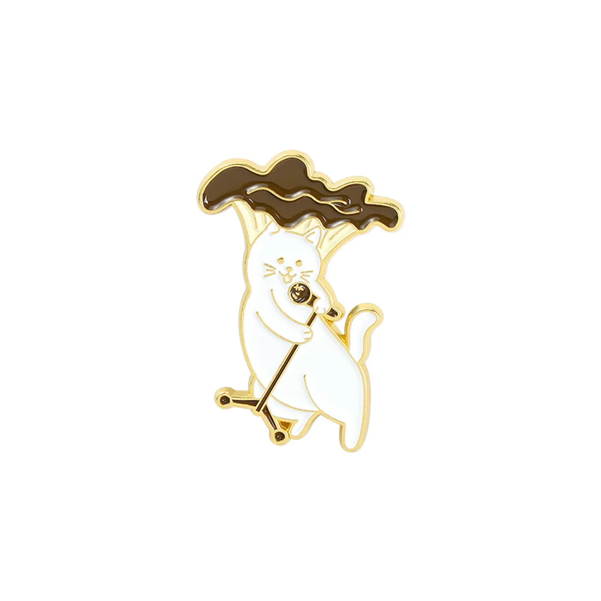 Cartoon Style Mushroom Alloy Enamel Unisex Brooches