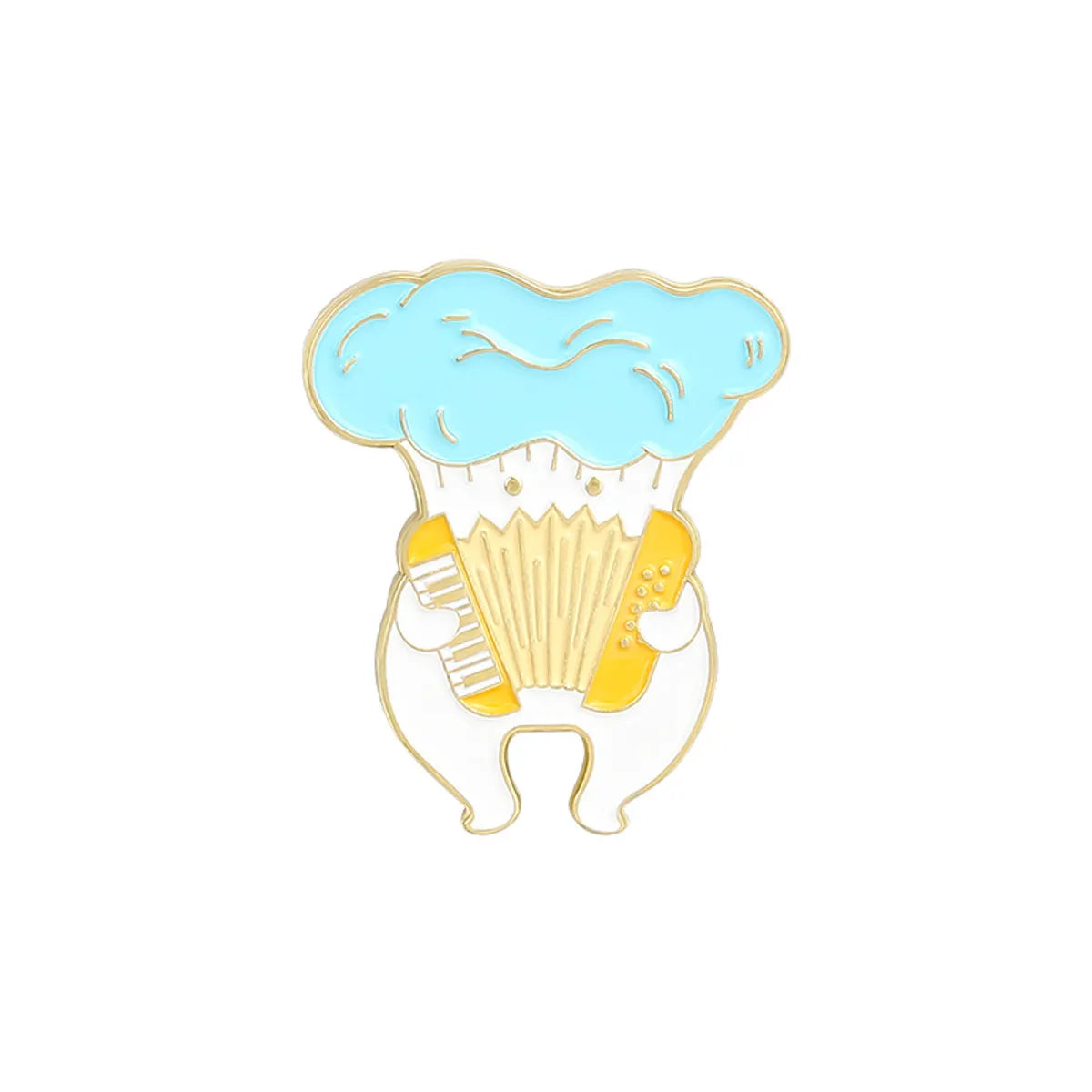 Cartoon Style Mushroom Alloy Enamel Unisex Brooches