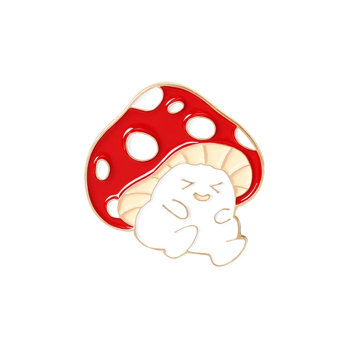 Cartoon Style Mushroom Alloy Enamel Unisex Brooches