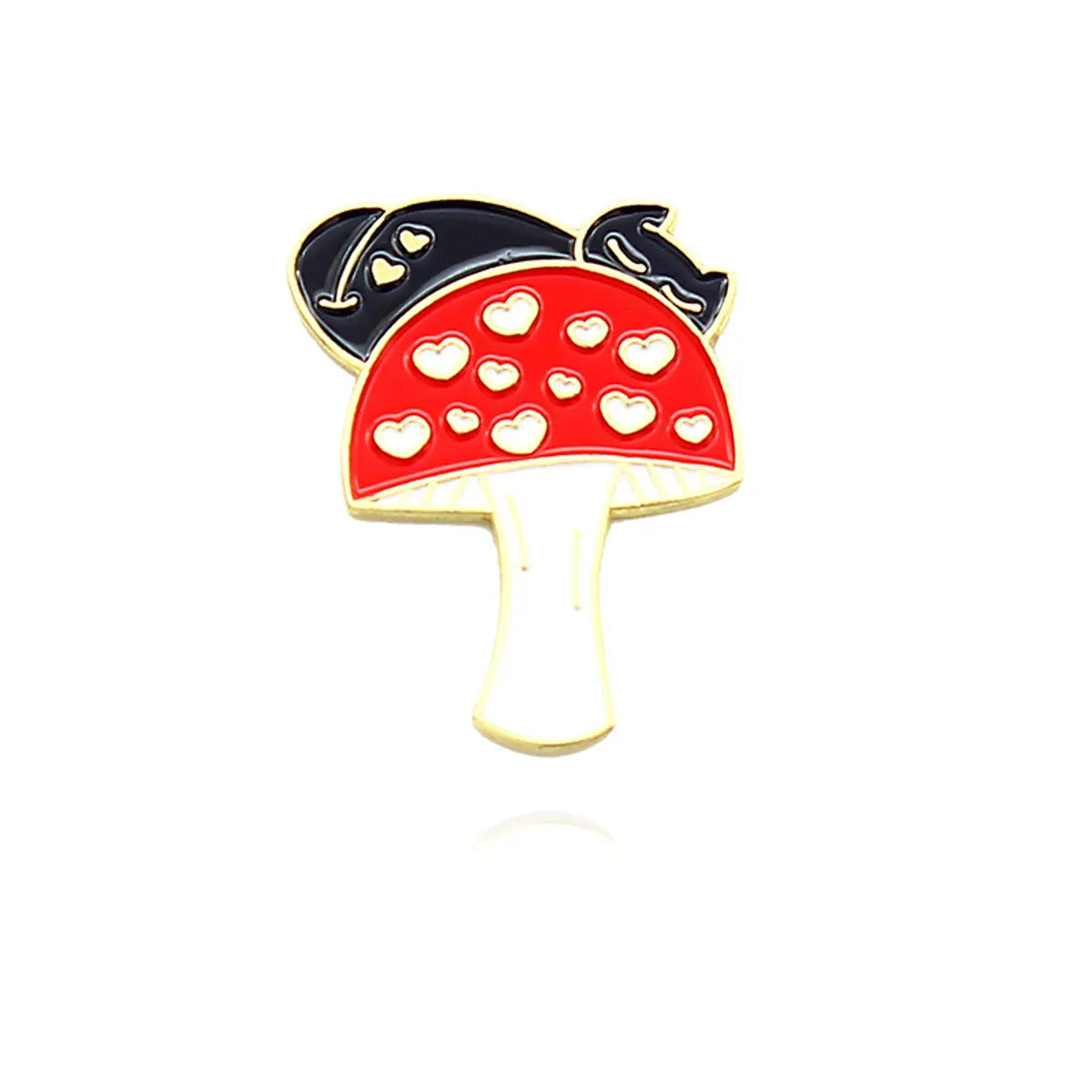 Cartoon Style Mushroom Alloy Enamel Unisex Brooches