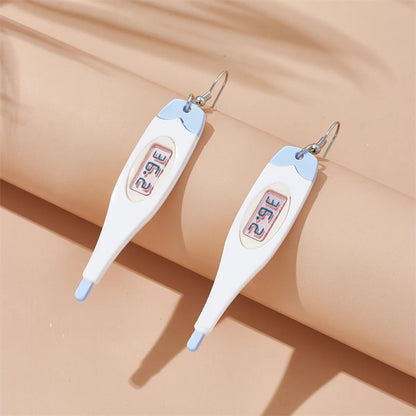 Cartoon Style Novelty Thermometer Arylic Three-dimensional Women's Drop Earrings