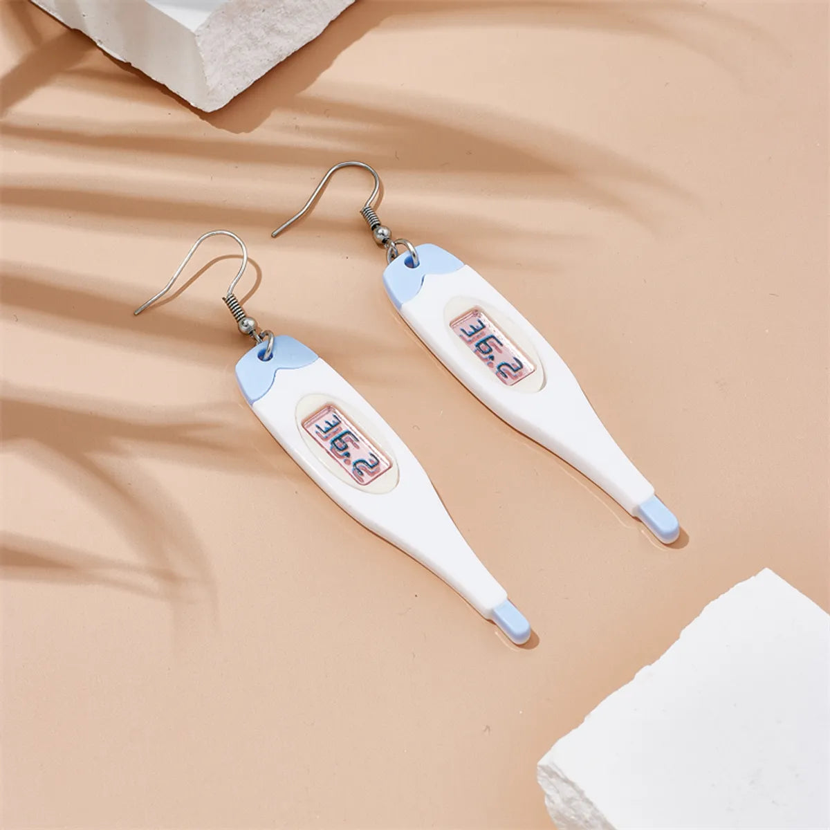 Cartoon Style Novelty Thermometer Arylic Three-dimensional Women's Drop Earrings