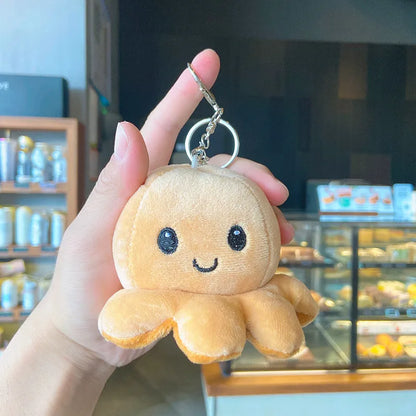 Cartoon Style Octopus Plush Metal Unisex Bag Pendant Keychain