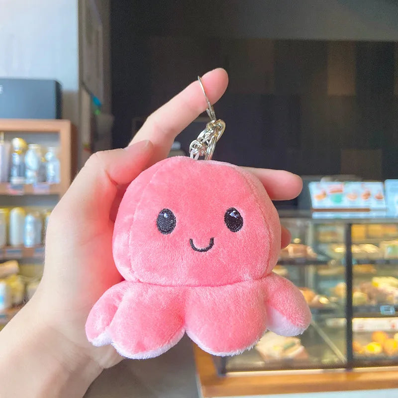 Cartoon Style Octopus Plush Metal Unisex Bag Pendant Keychain