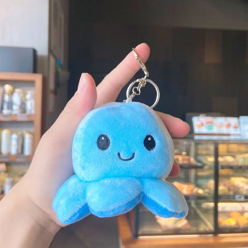 Cartoon Style Octopus Plush Metal Unisex Bag Pendant Keychain