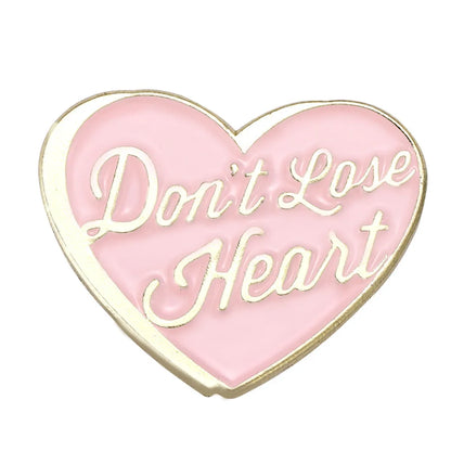 Cartoon Style Original Design Fashion Letter Balloon Heart Shape Alloy Enamel Plating Hollow Out Kid'S Unisex Brooches