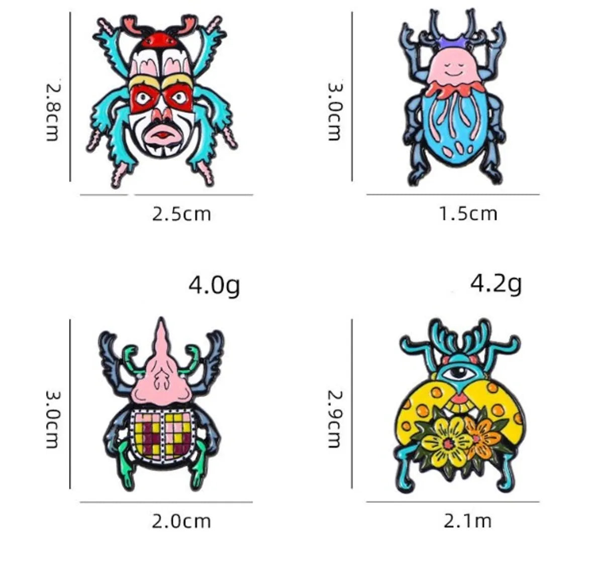 Cartoon Style Pastoral Insect Butterfly Alloy Unisex Corsage Brooches Collar Pin