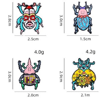 Cartoon Style Pastoral Insect Butterfly Alloy Unisex Corsage Brooches Collar Pin