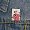 Cartoon Style Portrait Mixed Materials Printing Unisex Brooches