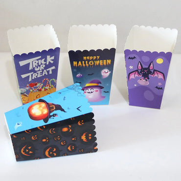 Cartoon Style Pumpkin Bat Ghost Food Packaging Bag