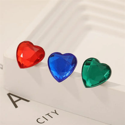 Cartoon Style Punk Cowboy Style Letter Fruit Heart Shape Alloy Stoving Varnish Plating Inlay Artificial Gemstones Unisex Brooches